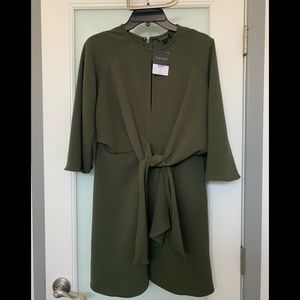 Topshop Dresses - Mini dress with long drapery sleeves. Teal color Topshop Dresses - Mini dress with long drapery sleeves. Teal color